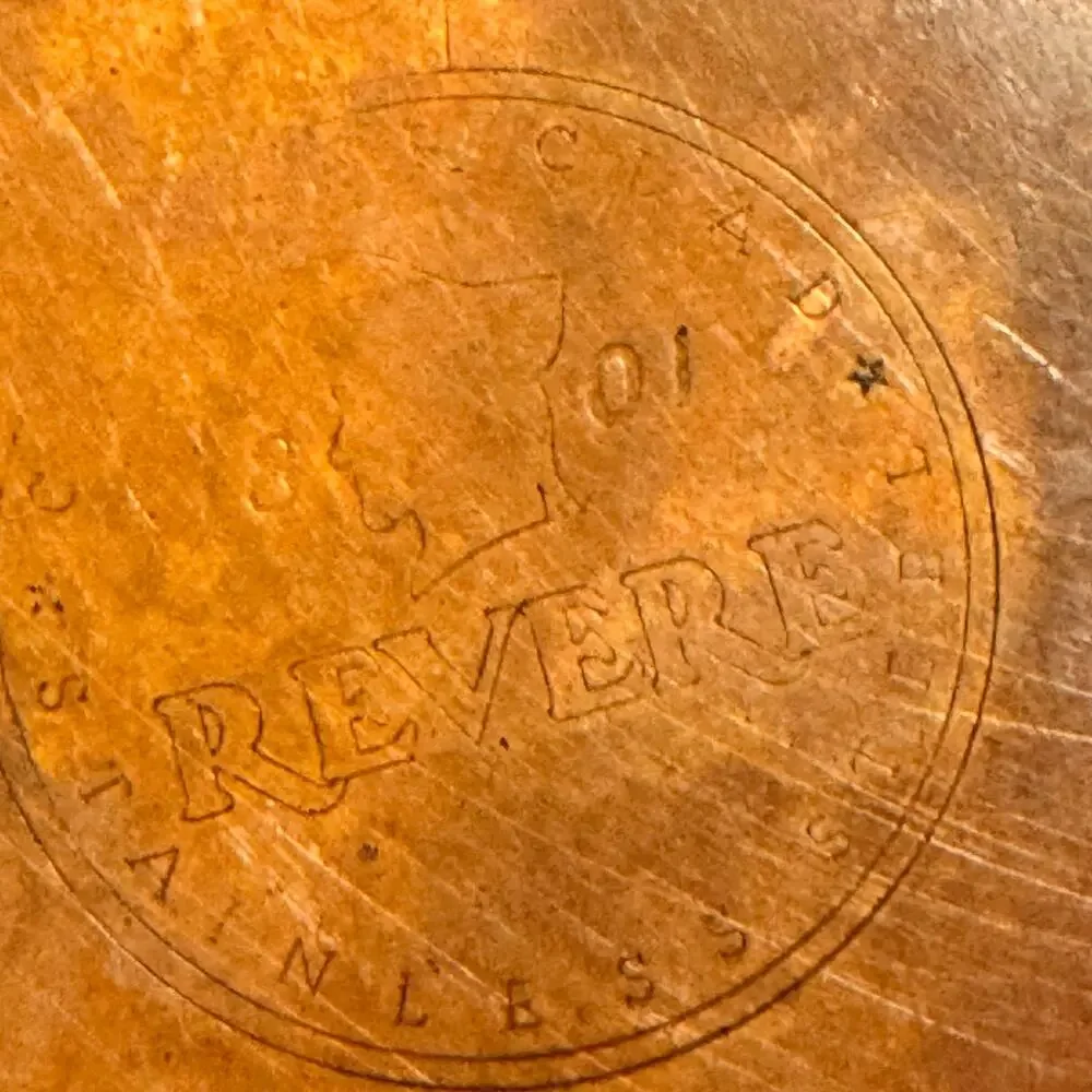 Rare Revere Ware Copper Clad Penney's Line Saucepan & Lid Vintage Ltd Ed 1.5-2 L